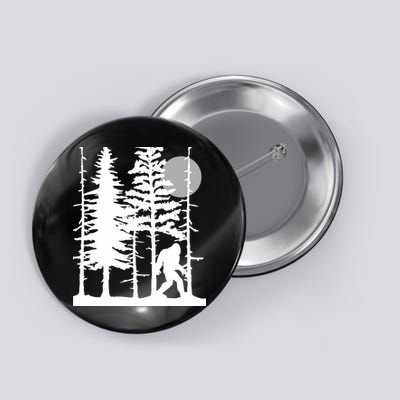 Bigfoot Hiding In Forest For Sasquatch Believers Button
