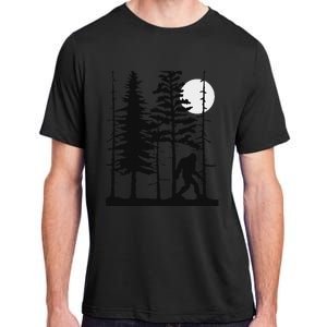 Bigfoot Hiding In Forest For Sasquatch Believers Adult ChromaSoft Performance T-Shirt