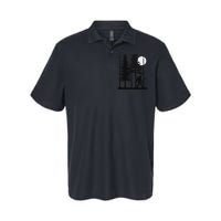 Bigfoot Hiding In Forest For Sasquatch Believers Softstyle Adult Sport Polo