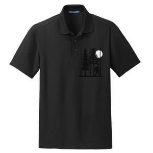 Bigfoot Hiding In Forest For Sasquatch Believers Dry Zone Grid Polo