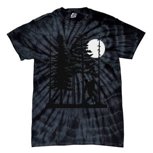 Bigfoot Hiding In Forest For Sasquatch Believers Tie-Dye T-Shirt