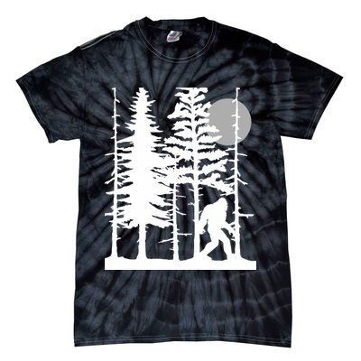 Bigfoot Hiding In Forest For Sasquatch Believers Tie-Dye T-Shirt