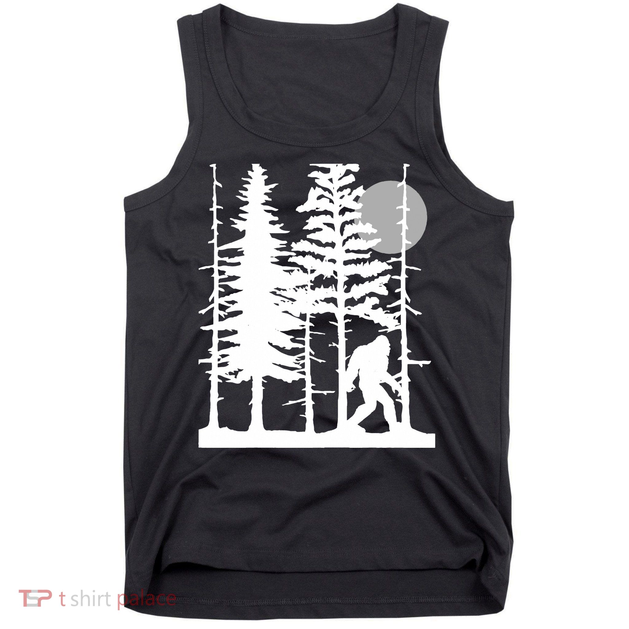 Bigfoot Hiding In Forest For Sasquatch Believers Tank Top