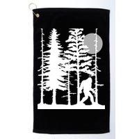 Bigfoot Hiding In Forest For Sasquatch Believers Golf Towel