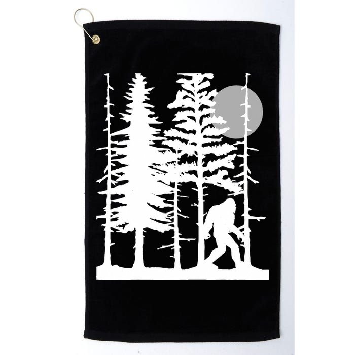 Bigfoot Hiding In Forest For Sasquatch Believers Golf Towel