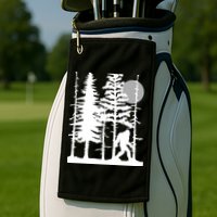 Bigfoot Hiding In Forest For Sasquatch Believers Golf Towel
