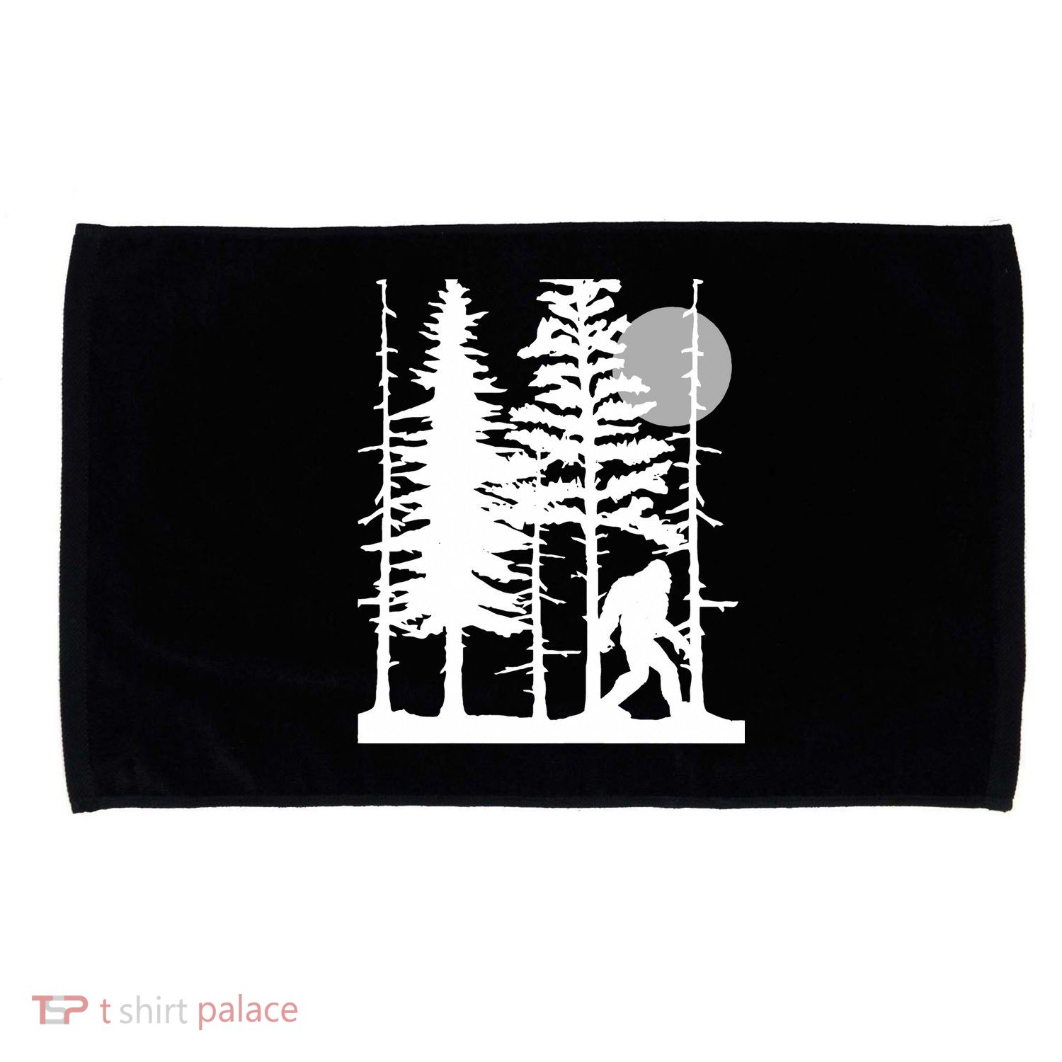 Bigfoot Hiding In Forest For Sasquatch Believers Microfiber Hand Towel