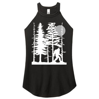Bigfoot Hiding In Forest For Sasquatch Believers Women's Perfect Tri Rocker Tank