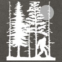 Bigfoot Hiding In Forest For Sasquatch Believers Cotton Canvas Backpack