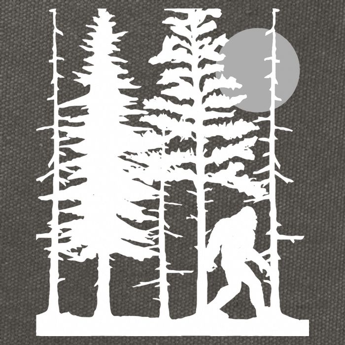 Bigfoot Hiding In Forest For Sasquatch Believers Cotton Canvas Backpack