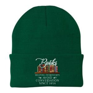 Books Helping Introverts Avoid Conversation Knit Cap Winter Beanie