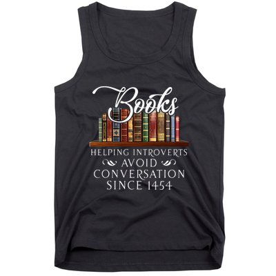 Books Helping Introverts Avoid Conversation Tank Top