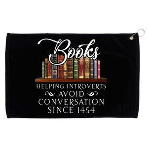 Books Helping Introverts Avoid Conversation Grommeted Golf Towel