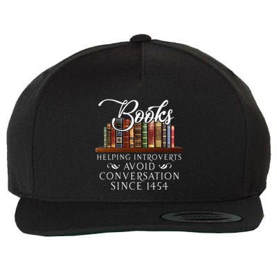 Books Helping Introverts Avoid Conversation Wool Snapback Cap
