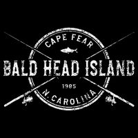 Bald Head Island Nc Vintage Crossed Fishing Rods Kids T-Shirt