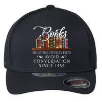Books helping introverts avoid conversation  Flexfit Unipanel Trucker Cap