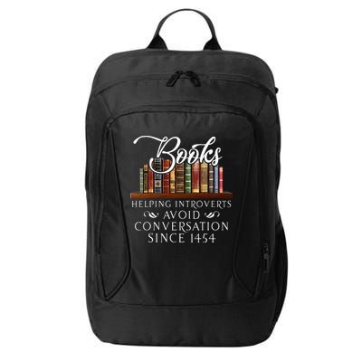 Books helping introverts avoid conversation  City Backpack
