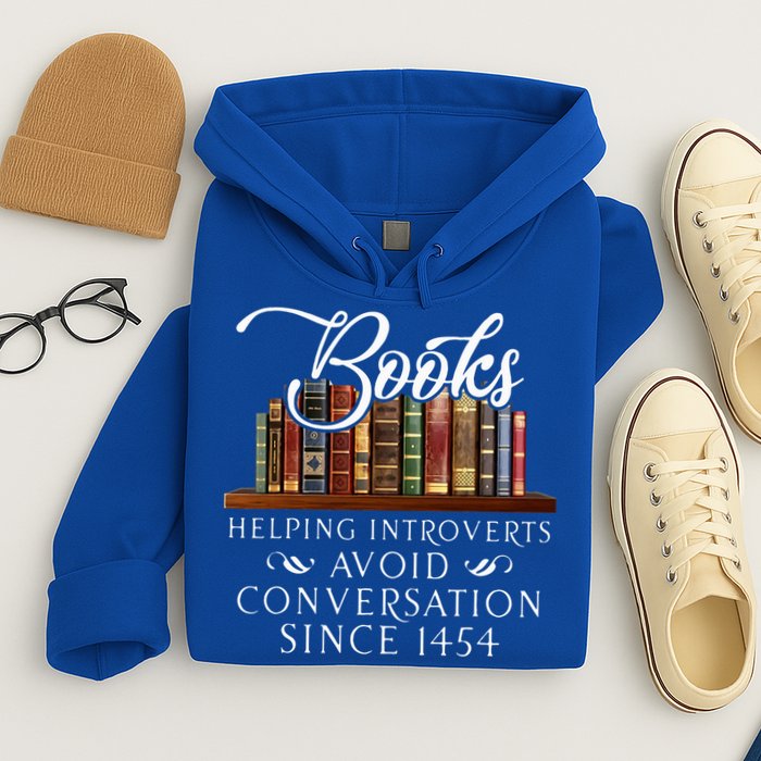 Books helping introverts avoid conversation  Hoodie