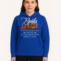 Books helping introverts avoid conversation  Hoodie