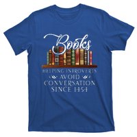 Books helping introverts avoid conversation  T-Shirt