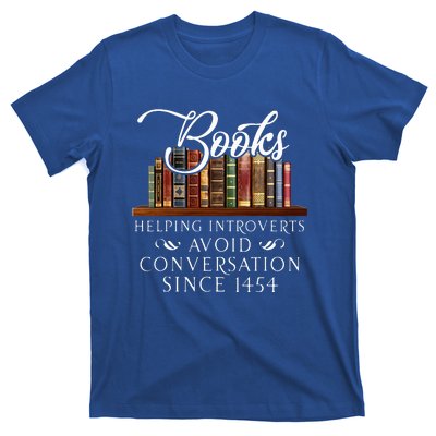 Books helping introverts avoid conversation  T-Shirt