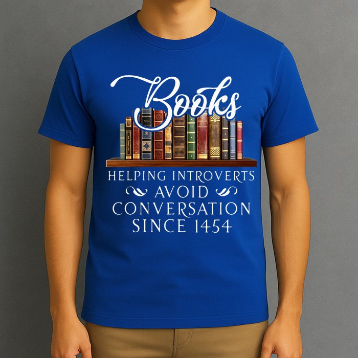 Books helping introverts avoid conversation  T-Shirt