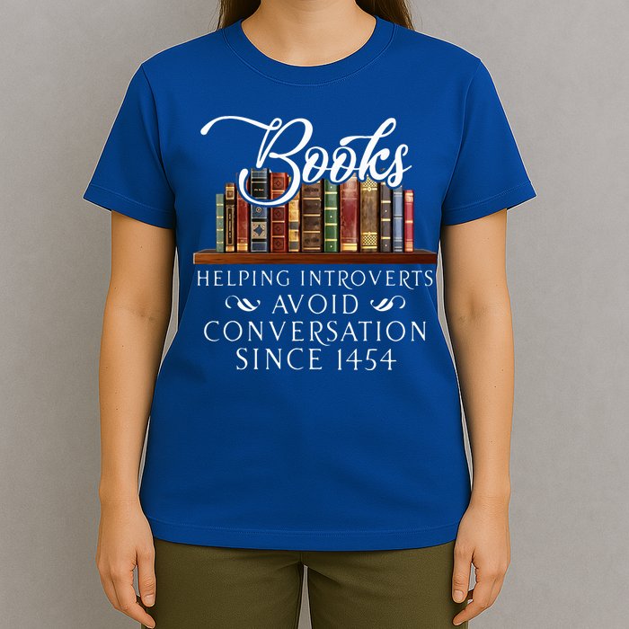 Books helping introverts avoid conversation  T-Shirt