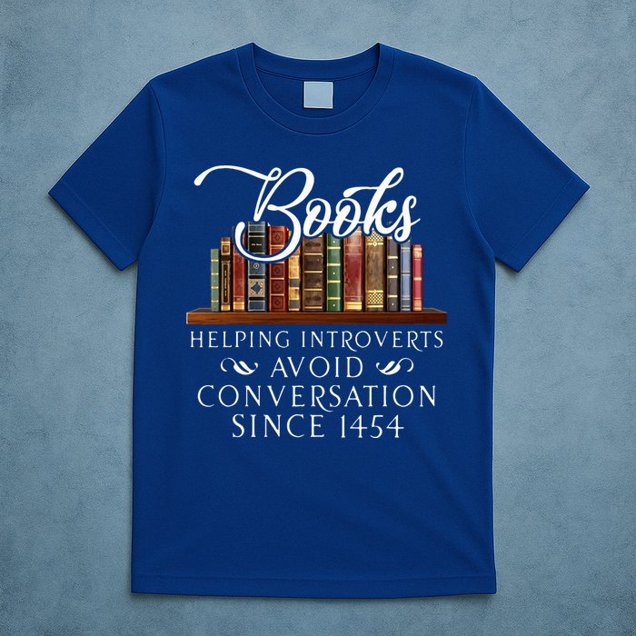Books helping introverts avoid conversation  T-Shirt