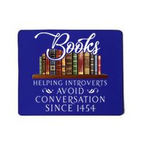 Books helping introverts avoid conversation  Mousepad