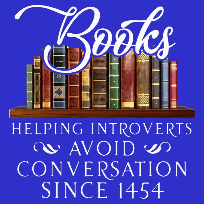 Books helping introverts avoid conversation  Mousepad