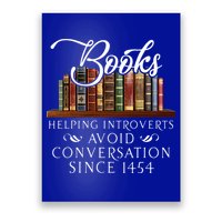 Books helping introverts avoid conversation  Poster