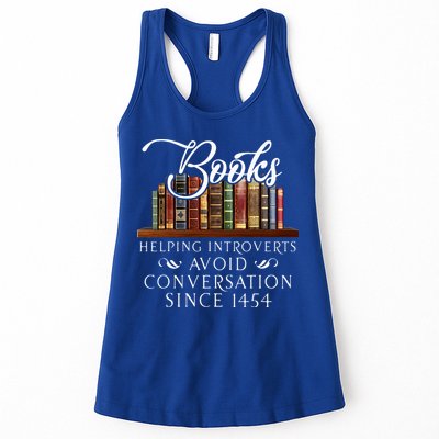 Books helping introverts avoid conversation  Womens Tank Top