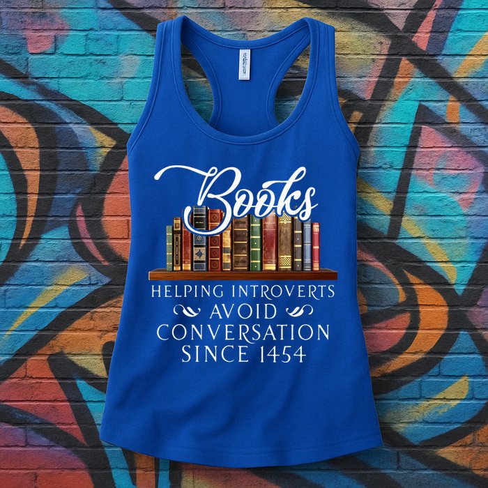 Books helping introverts avoid conversation  Womens Tank Top