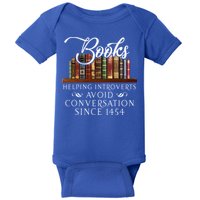 Books helping introverts avoid conversation  Baby Bodysuit