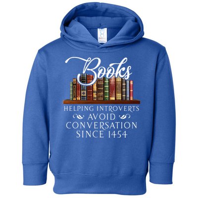 Books helping introverts avoid conversation  Toddler Hoodie