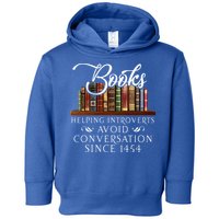 Books helping introverts avoid conversation  Toddler Hoodie