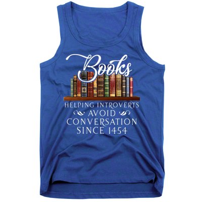 Books helping introverts avoid conversation  Tank Top