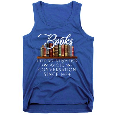 Books helping introverts avoid conversation  Tank Top