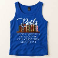 Books helping introverts avoid conversation  Tank Top