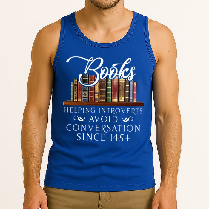 Books helping introverts avoid conversation  Tank Top