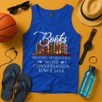 Books helping introverts avoid conversation  Tank Top