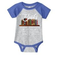 Books helping introverts avoid conversation  Infant Baby Jersey Bodysuit