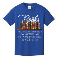 Books helping introverts avoid conversation  Kids T-Shirt