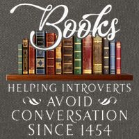 Books helping introverts avoid conversation  Cotton Canvas Backpack