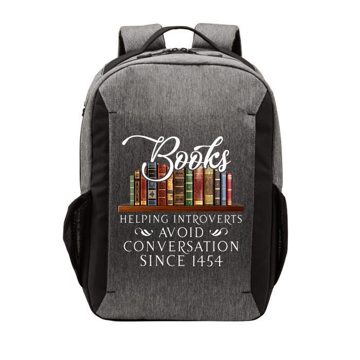 Books helping introverts avoid conversation  Vector Backpack