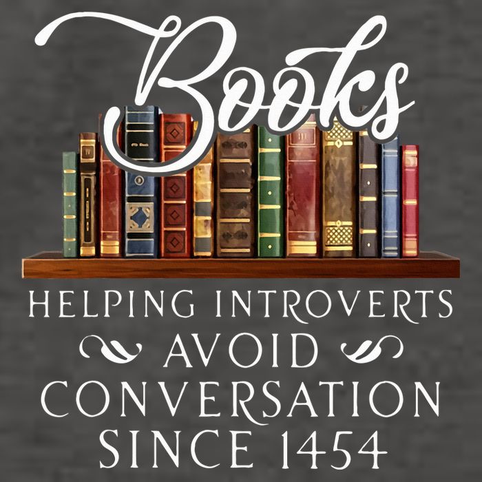 Books helping introverts avoid conversation  Vector Backpack