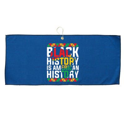 Black History Is American History Black History Month Large Microfiber Waffle Golf Towel