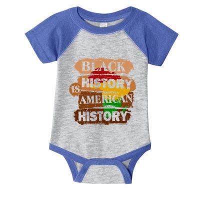 Black History Is American History Melanin African American  Infant Baby Jersey Bodysuit