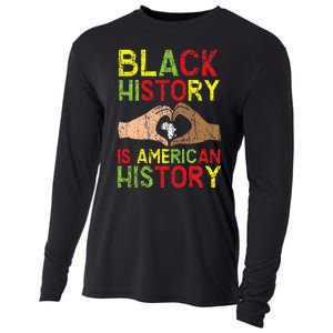 Black History Is American History African American Melanin Cooling Performance Long Sleeve Crew