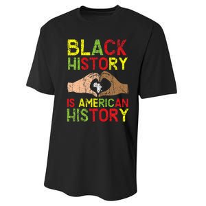 Black History Is American History African American Melanin Performance Sprint T-Shirt